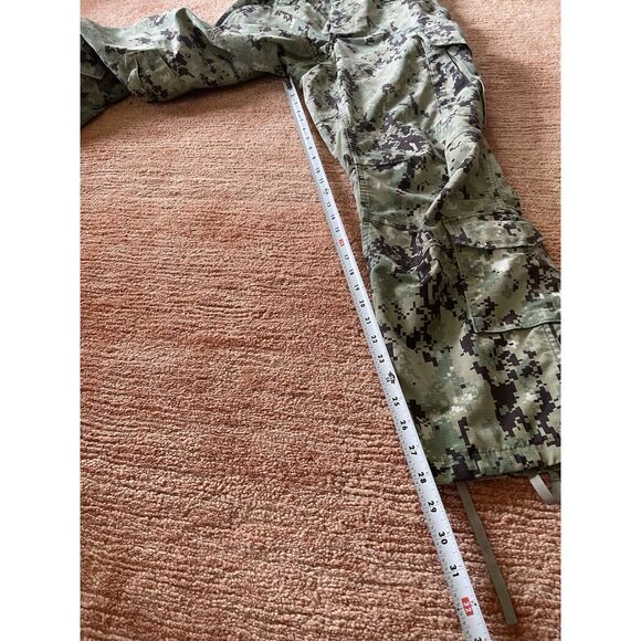 US Navy NWU Type III Camo Pants Military Cargo Ripstop Small Short - Picture 6 of 10